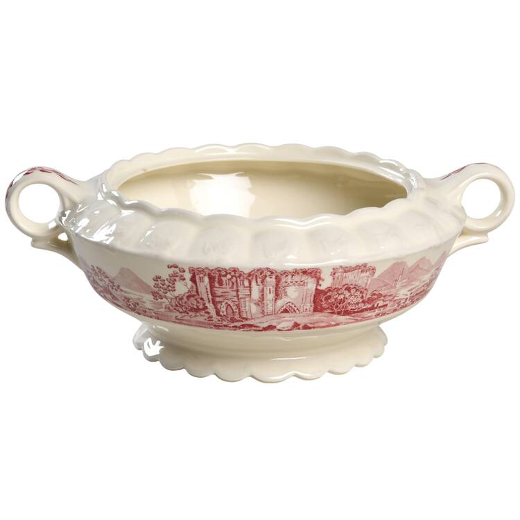 Pink Castle Round Vegetable No Lid
