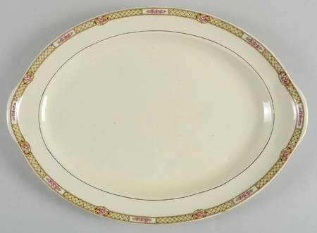 Rose Lattice 15" Oval Serving Platter