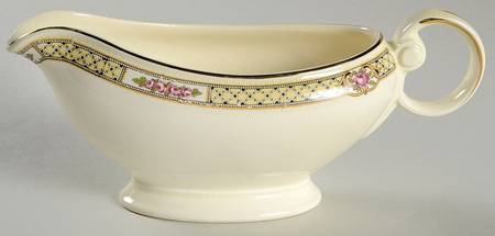 Rose Lattice Gravy Boat