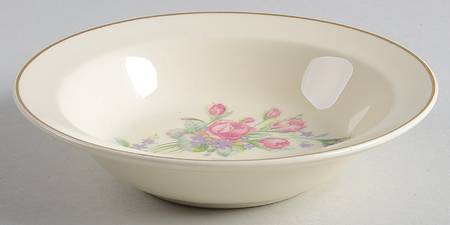 Roses Rim Fruit/Dessert (Sauce) Bowl