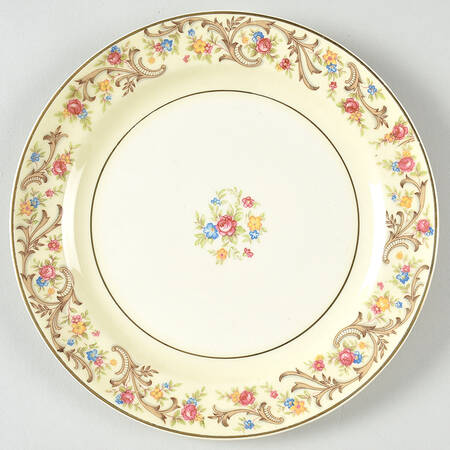 Scroll Border Dessert/Pie Plate