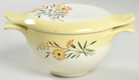 Shasta Daisy Sugar Bowl & Lid