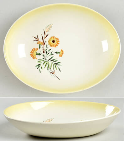 Shasta Daisy 8" Oval Vegetable Bowl