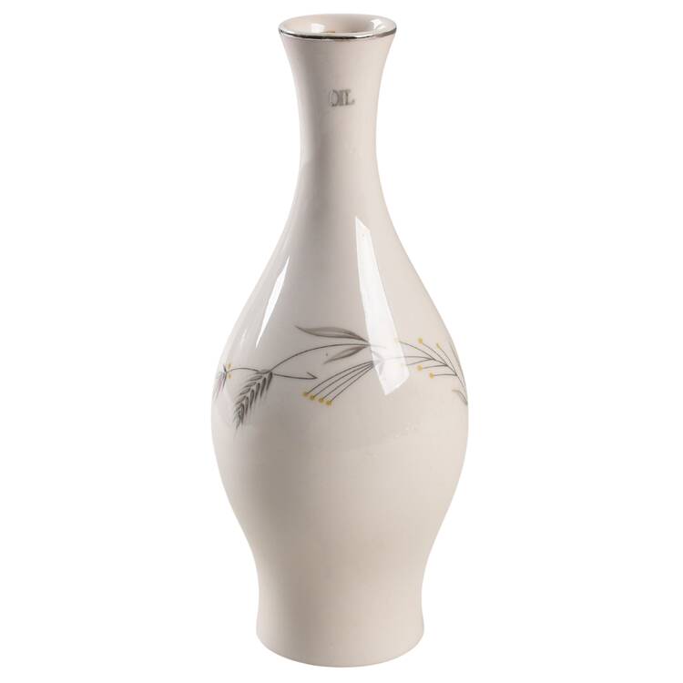 Silver Wheat Oil Cruet No Stopper