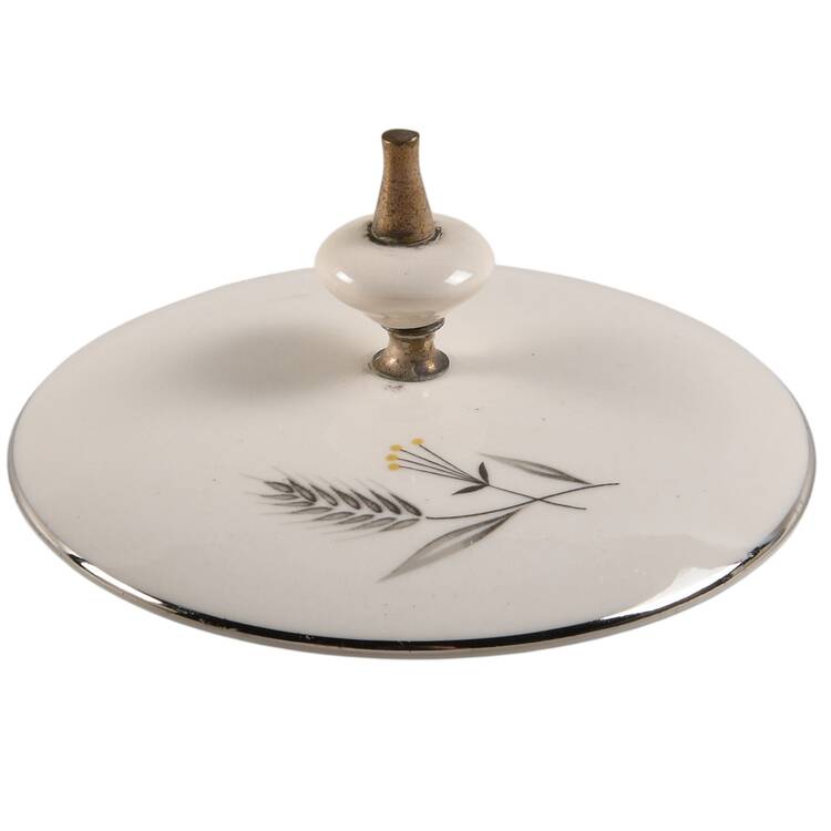 Silver Wheat Lid for Sugar Bowl
