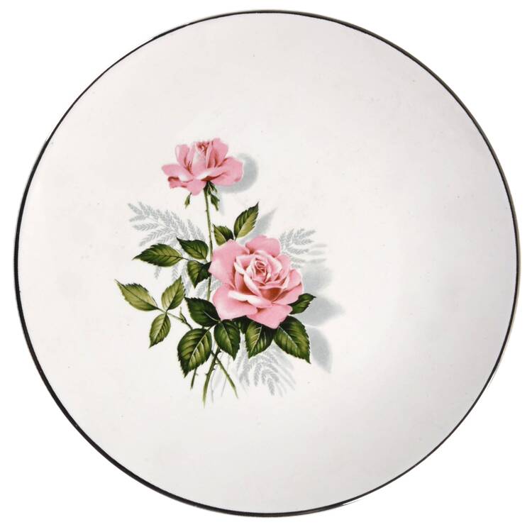 Summer Rose Platinum Bread & Butter Plate
