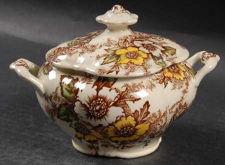 Dogwood Sugar Bowl & Lid
