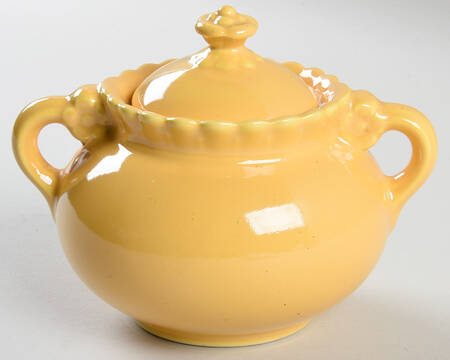 Vistosa Yellow Sugar Bowl & Lid
