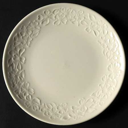 White Dogwood Bread & Butter Plate