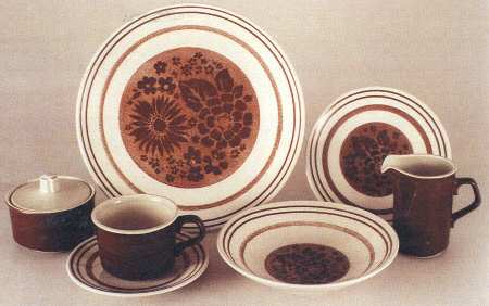 Wood Flower Dinner Plate