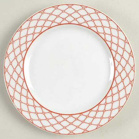 Grillage Red Bread & Butter Plate