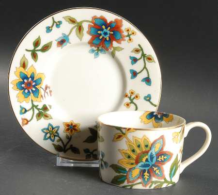 Indian Summer Flat Cup & Saucer Set