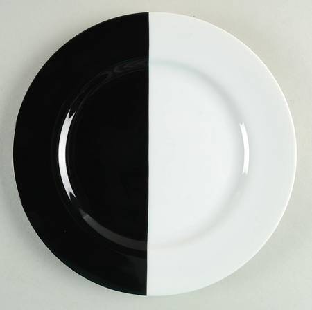 Intermezzo (Black & White) Salad Plate