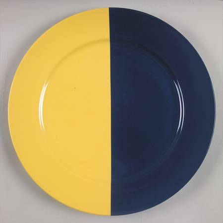 Intermezzo (Blue & Yellow) Round Service Plate (Charger) Chop Plate