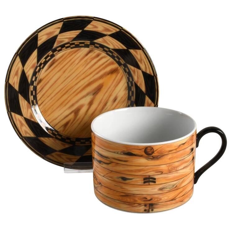 Legno Breakfast Cup & Saucer Set