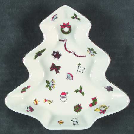 Noel Tree Shaped Plate