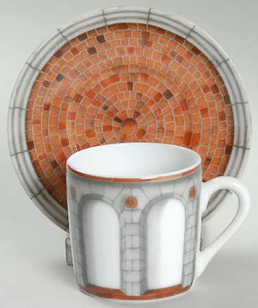 Palladio Flat Demitasse Cup & Saucer Set