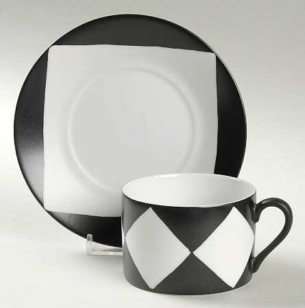 Piazza Flat Cup & Saucer Set
