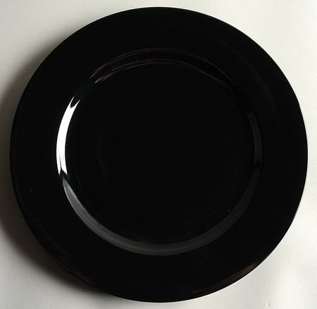 Uno Black Large Dinner Plate