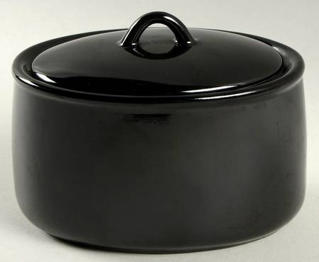 Uno Black Sugar Bowl & Lid