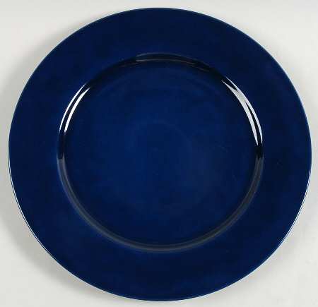 Uno Blue Round Service Plate (Charger) Chop Plate