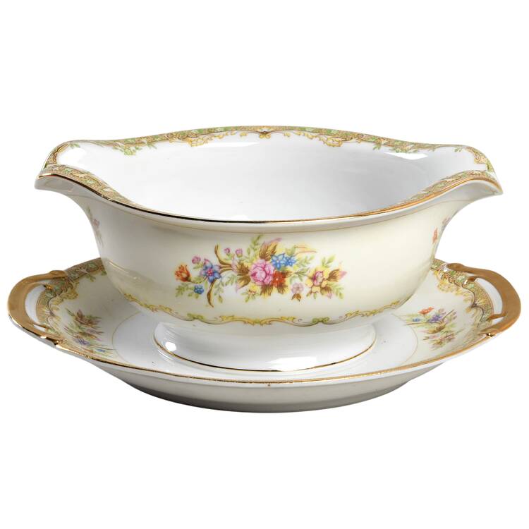 TUI1 Gravy Boat with Attached Underplate