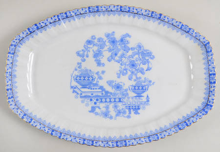 China Blau 12" Oval Serving Platter