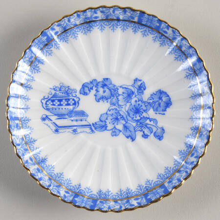 China Blau Saucer for Flat Cup