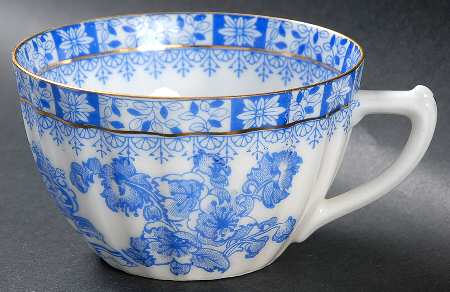 China Blau Flat Cup