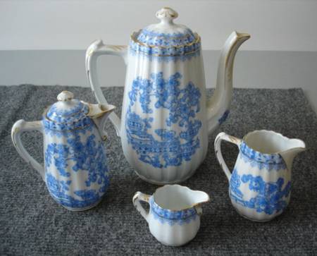 China Blau Hot Water Jug & Lid