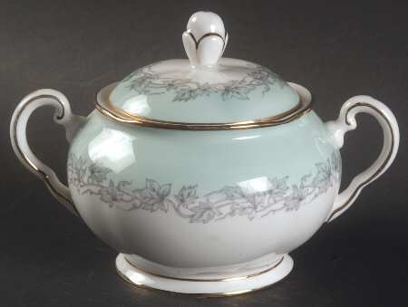 Aristocrat (Light Green) Sugar Bowl & Lid