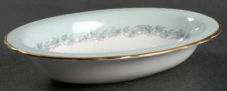 Aristocrat (Light Green) 9" Oval Vegetable Bowl