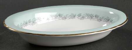 Aristocrat (Light Green) 9" Oval Vegetable Bowl
