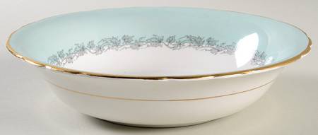 Aristocrat (Light Green) 9" Round Vegetable Bowl