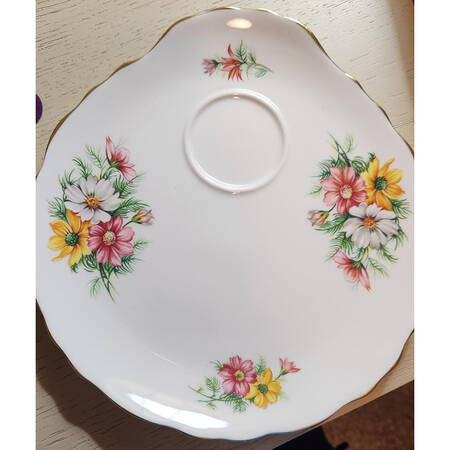 Birthday Flowers Snack Plate
