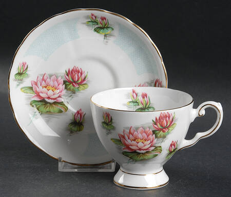 Birthday Flowers Footed Cup & Saucer Set