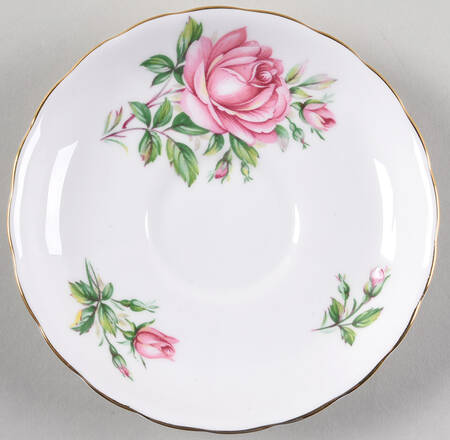 Birthday Flowers Saucer for Footed Cup