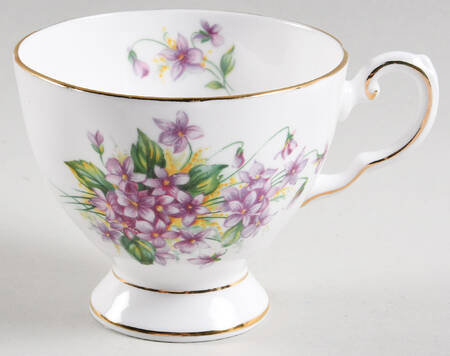 Birthday Flowers Footed Cup