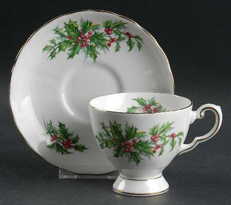 Birthday Flowers Footed Cup & Saucer Set