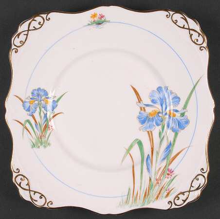 Blue Iris Cookie Plate