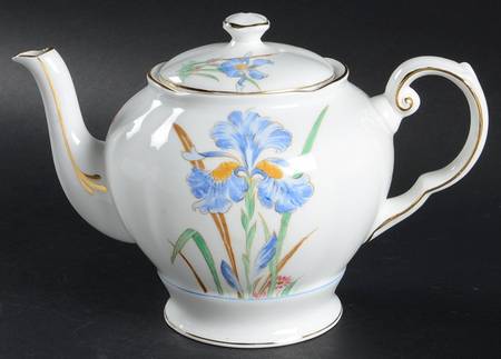 Blue Iris Teapot & Lid