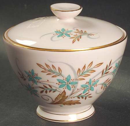 Blue Star (Pink Background) Sugar Bowl & Lid