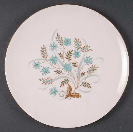 Blue Star (Pink Background) Salad Plate