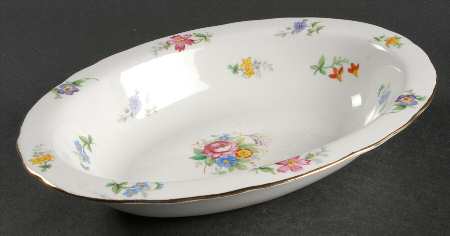 Bouquet 9" Oval Vegetable Bowl