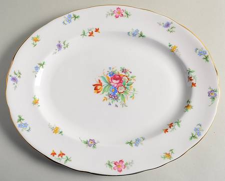Bouquet 13" Oval Serving Platter