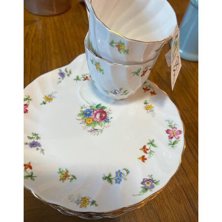 Bouquet Snack Plate & Cup Set