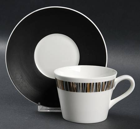 Cascade Flat Cup & Saucer Set