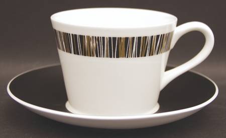 Cascade Flat Cup & Saucer Set