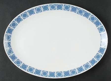 Charade 13" Oval Serving Platter