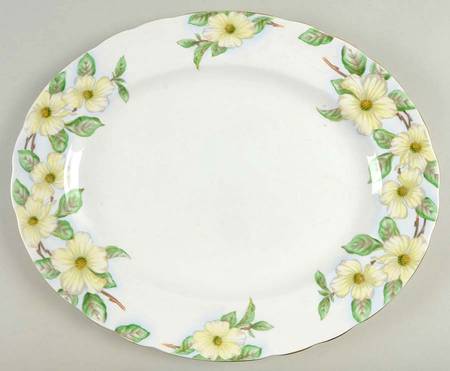 Dogwood 15" Oval Serving Platter